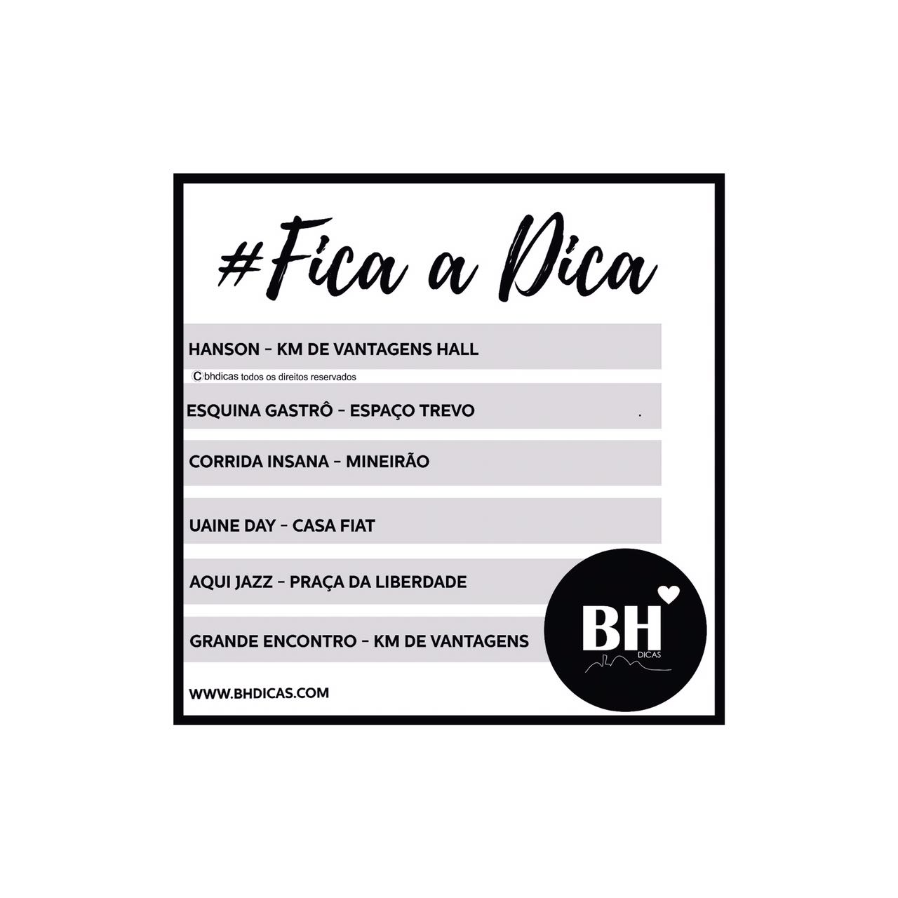 Fica a Dica –  Fim de Semana em Belo Horizonte