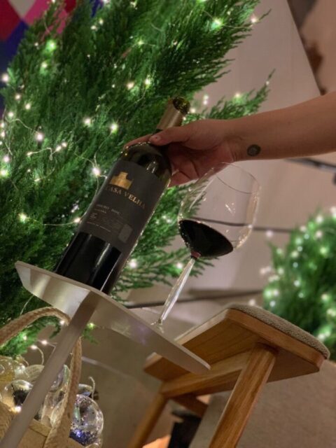 Árvore de natal com pinheiro natural